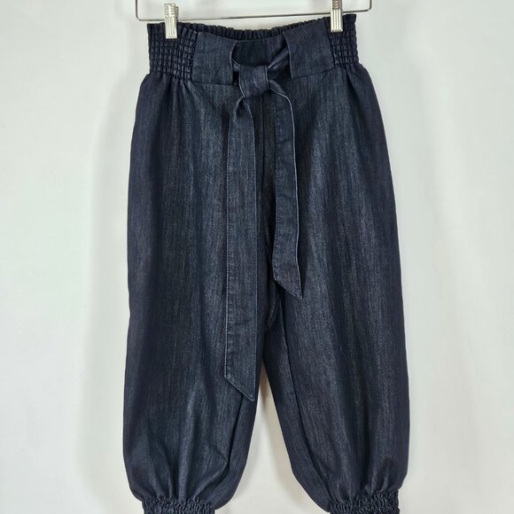 Drama Gold Denim Pedal Pusher-Style Capris - Picture 2 of 9